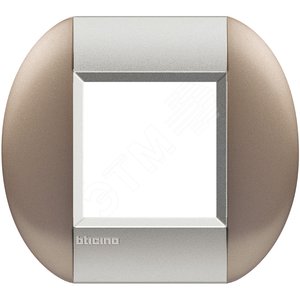 LivingLight Рамка овальная 1 пост Бронзовый (LNB4802TB) - BTicino