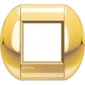 LivingLight Рамка овальная 1 пост Золото - BTicino