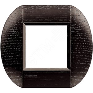 LivingLight Рамка овальная 1 пост Темный дуб - BTicino