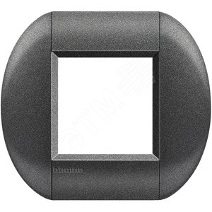 LivingLight Рамка овальная 1 пост Графит (LNB4802GF) - BTicino