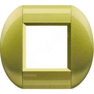 LivingLight Рамка овальная 1 пост Лимон - BTicino