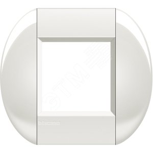 LivingLight Рамка овальная 1 пост Белый - BTicino