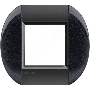 LivingLight Рамка овальная 1 пост Антрацит - BTicino