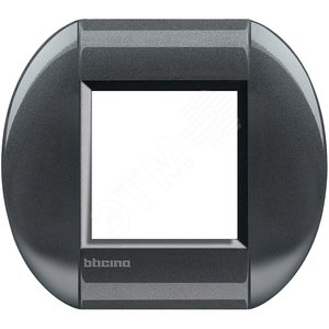 LivingLight Рамка овальная 1 пост Сталь (LNB4802AC) - BTicino