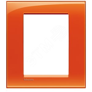 LivingLight Рамка прямоугольная, 3+3 модуля, цвет Оранжевый - Legrand