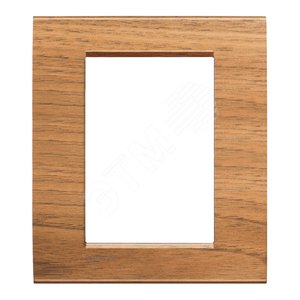 LivingLight Рамка прямоугольная 3+3 модуля Европейский орех