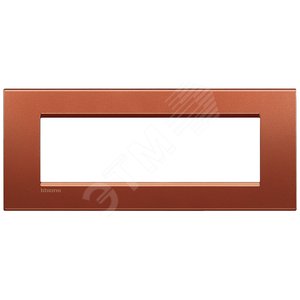 LivingLight Рамка прямоугольная, 7 модулей, цвет Красный шелк