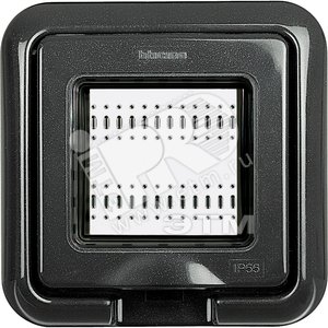 Влагозащитная крышка IP55 Idrobox, серый Living, 2 модуля - Legrand