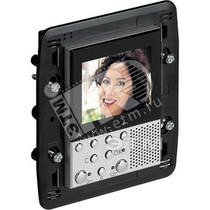 Axolute Видеоустройство внутреннее с функцией hands-free 2-проводная система цветной LCD экран 2.5 управление с помощью ПК алюминий (349311) - BTicino