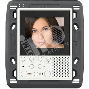 Axolute Видеоустройство внутреннее с функцией hands-free 2-проводная система цветной LCD экран 2.5 управление с помощью ПК белый (349313) - BTicino