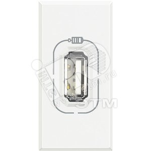 Axl разьем д/зарядки USB белый - Legrand