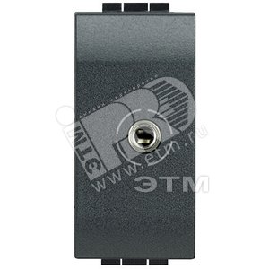 LivingLight Разъем Аудио Jack 3.5 антрацит (L4280) - Legrand