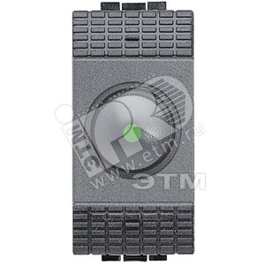 LivingLight Светорегулятор для резистивных нагрузок 500Вт антрацит (L4402N) - BTicino
