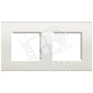 LivingLight Рамка прямоугольная, 2 поста, цвет Белый - Legrand