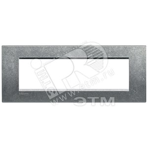 LivingLight Рамка прямоугольная, 7 модулей, цвет Исконный