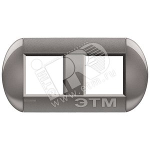 LivingLight Рамка овальная 2 поста Коралловый (LNB4802M2TG) - BTicino