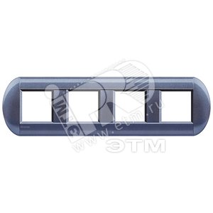 LivingLight Рамка овальная 4 поста Виноград (LNB4802M4GP) - BTicino