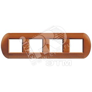 LivingLight Рамка овальная, 4 поста, цвет Американская вишня