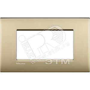 LivingLight Рамка AIR 4 поста Матовое золото (LNC4804OF) - Legrand