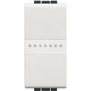 LivingLight Кнопка Axial с автоматическими клеммами 1 модуль без клавиши - BTicino