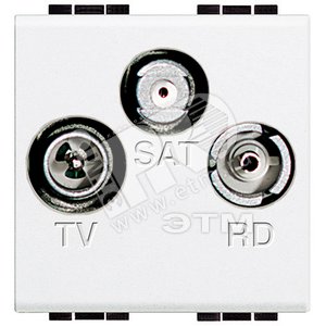 Тройная коаксиальная оконечная розетка для TV - Legrand