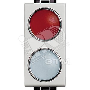 Сигнальный элемент, красная/прозрачная 1 модуль для ламп 11250L-11251L-11252L - Legrand