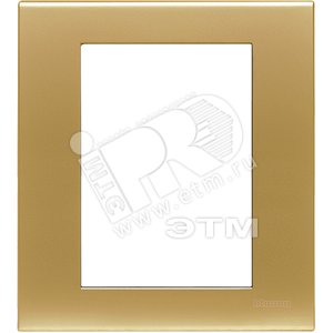 Накладка 3+3 модуля Атласное Золото (N4826OS) - BTicino