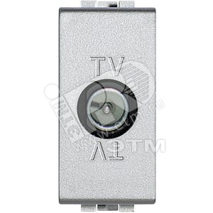 Розетка TV экранированная оконечная 1модуль папа с возможностью обратной связи - BTicino
