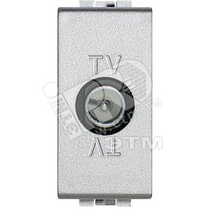 Розетка TV экранированная проходная 1 модуль папа (NT4202P) - BTicino