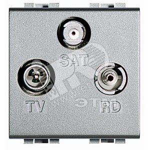 Розетка для TV тройная коаксиальная оконечная (NT4210D) - BTicino
