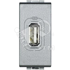 LL разъем д/зарядки USB алю - Legrand