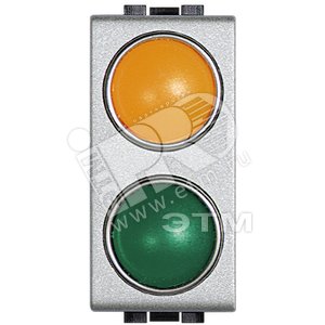 Элемент сигнальный красный/прозрачный 1 модуль для ламп 11250L-11251L-11252L (NT4372RT) - BTicino