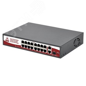 Коммутатор неуправляемый 18 портов RJ45/SFP 10 100 1000 Мб/с РоЕ 250Вт - SarmaTT