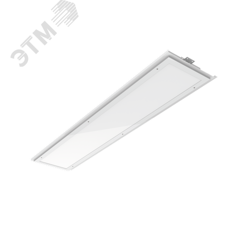 Светильник светодиодный ДВО IP54 для реечных потолков 1325х308х70 мм 36 ВТ 4000К с функцией аварийного освещения с рассеивателем опал 