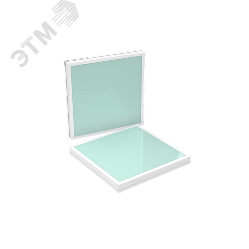 Светильник светодиодный VARTON C070/UGL медицинский встраиваемый/накладной 35ВТ CRI90 4000 K 595х595х68 мм с защитным силикатным стеклом класс защиты IP54 2