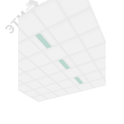 Светильник светодиодный VARTON C170/UGL медицинский встраиваемый/накладной 16 Вт CRI90 4000 K 595х185х68 мм IP54 с закаленным стеклом 2