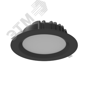 Светильник светодиодный ДВО-40Вт 2700..5700К DL-01 черный DALI Tunable White