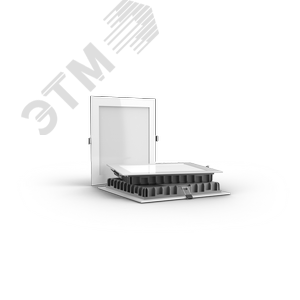 Светильник светодиодный ДВО-12Вт 110х110х25мм IP54/IP44 1200Лм 4000K DL-03 черный 2