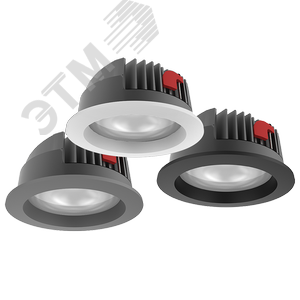 Светильник светодиодный ДВО-52Вт IP65 5000Лм 3000К DL-PRO круглый 226х96 2