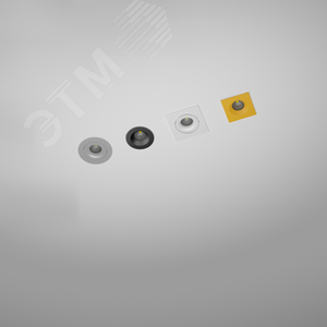 Светильник светодиодный ДВО-8Вт IP20 750Лм 3000К FLEX 50 черный 40 град 2