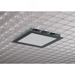 Светильник светодиодный ДВО-12Вт 110х110х25мм IP54/IP44 1200Лм 4000K DL-03 черный 4