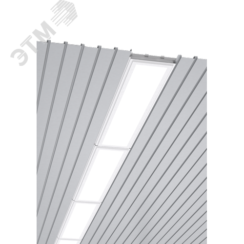 Светильник светодиодный ДВО IP54 для реечных потолков 1325х308х70 мм 36 ВТ 4000К с функцией аварийного освещения с рассеивателем опал  2