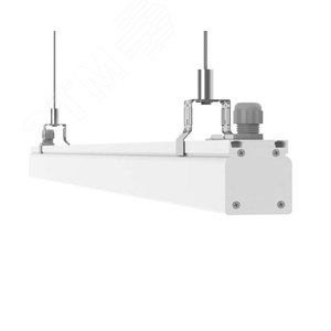 Светильник светодиодный Mercury Mall IP54 2160x54x58мм линза 89 градx115 78W 4000К белый RAL9003 2