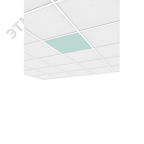 Светильник светодиодный VARTON C070/UGL медицинский встраиваемый/накладной 35ВТ CRI90 4000 K 595х595х68 мм с защитным силикатным стеклом класс защиты IP54 3