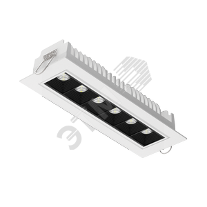 Светильник светодиодный ДВО-15Вт DL-STELLAR поворотный 199x62x45mm 3000K 34 град белый DALI