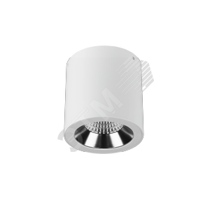 Светильник LED Downlight круглый накладной 125х135 18W 4000K 35 град