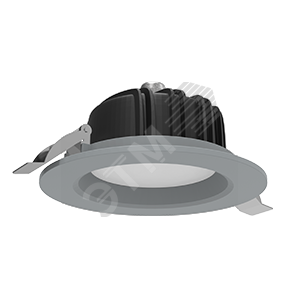 Светильник светодиодный ВАРТОН Downlight круглый встраиваемый 230*84 40W 4000K IP54 RAL7045 серый   матовый (V1-R0-H0084-10000-4404040)