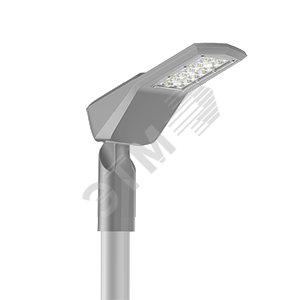 Светильник светодиодный уличный Levante Road 40 Вт кронштейн 48мм 3000К серый RAL7045 муар