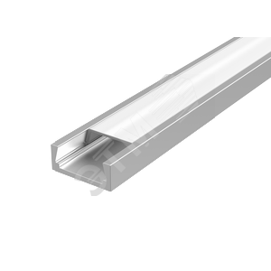 Профиль алюминиевый для LED ленты с рассеивателем накладной 2000мм посадочное место 10мм - VARTON
