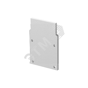 Торцевая крышка для профиля 2000х35х35мм цвет металлик глухая 10 шт в упаковке (V4-R0-90.0001.KIT-0222)